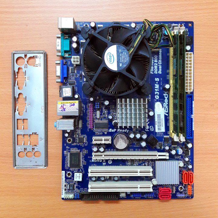 Combo Main G31 + Ram + Cpu + Quạt chiến game nghe nhạc test kỹ kèm Fe