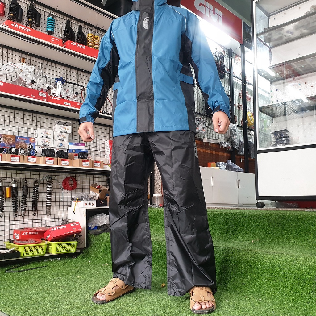 Áo mưa bộ Givi RRS08 chính hãng, áo đi mưa chống thấm nước mưa tuyệt đối nhập khẩu cao cấp - Bảo Hành 12 Tháng