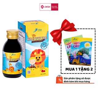 Siro bổ Vita Signature Growsure Enhanced 100ml ,tặng kèm 2 Tập Học Sinh