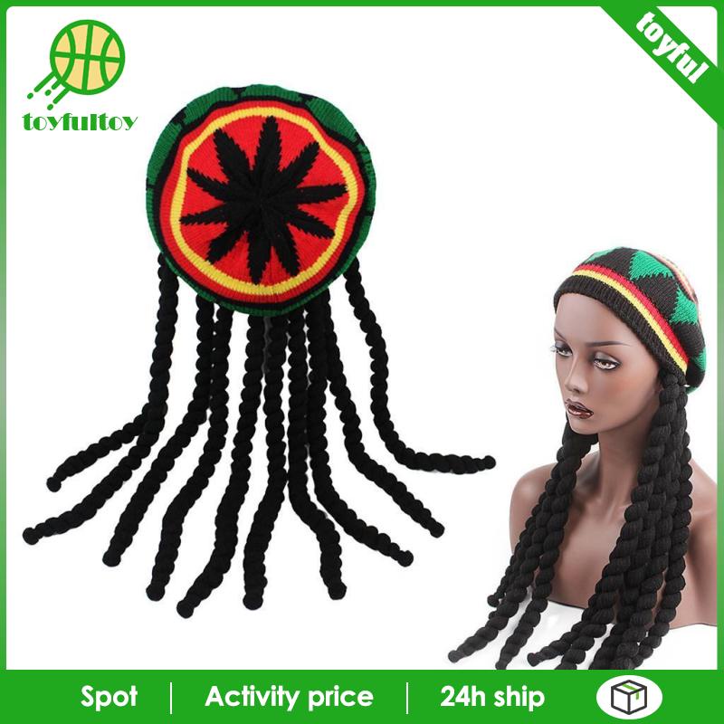 Nón Len Gắn Tóc Giả Phong Cách Bob Marley