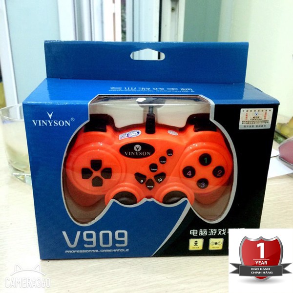 Tay Cầm Chơi Game VINYSON U - 909A New 100% Full chế độ, rung, độ bền phím bấm lên