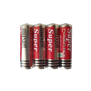 Vỉ 4 viên pin tiểu aa maxell super power ace