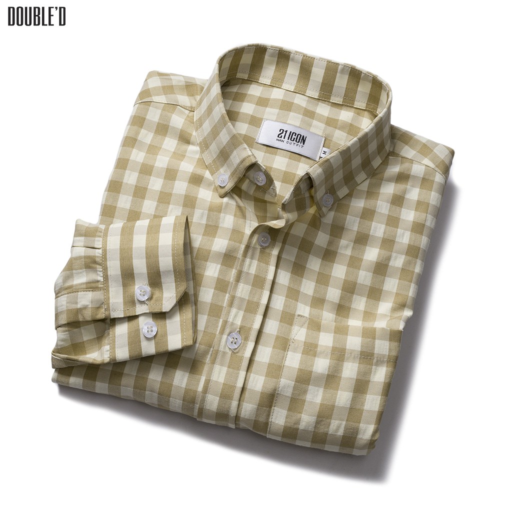 Áo sơ mi nam DOUBLE'D caro kẻ vuông SP2KEM00 | BigBuy360 - bigbuy360.vn