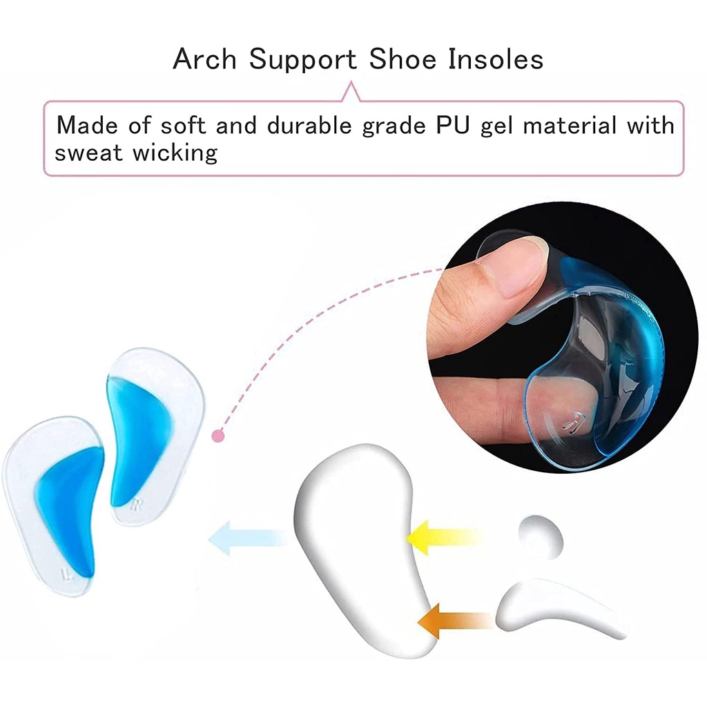 Miếng Lót Giày Bằng Silicone Tiện Lợi Dễ Sử Dụng Dành Cho Bé