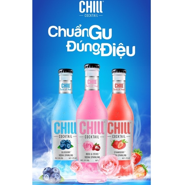 Chill Cocktail Nước Trái Cây Chai 275ml 🥂NGON VÀ THƠM🥂Nước Hoa Quả Lên Men
