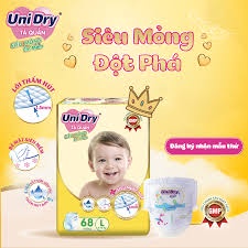 Bỉm quần Unidry M74,L66,XL58 miếng