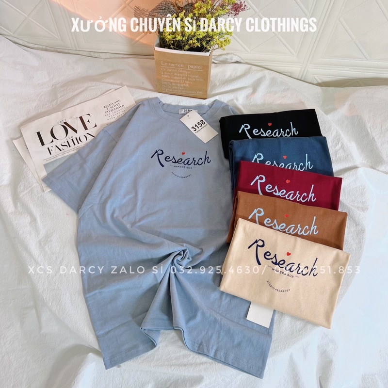 áo thun 3158 ✨ FREESHIP ✨ Research áo thun basic unisex nam nữ