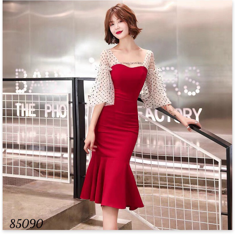 Đầm Umi đuôi cá phối lưới cực sang , tôn dáng đẹp cho chị em THỜI TRANG MỚI NHẤT HIỆN NAY