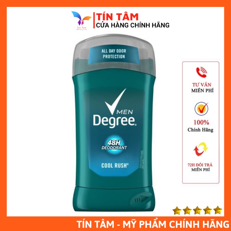 Sáp Khử Mùi Nam Degree Men 48h Cool Rush 76g Mỹ