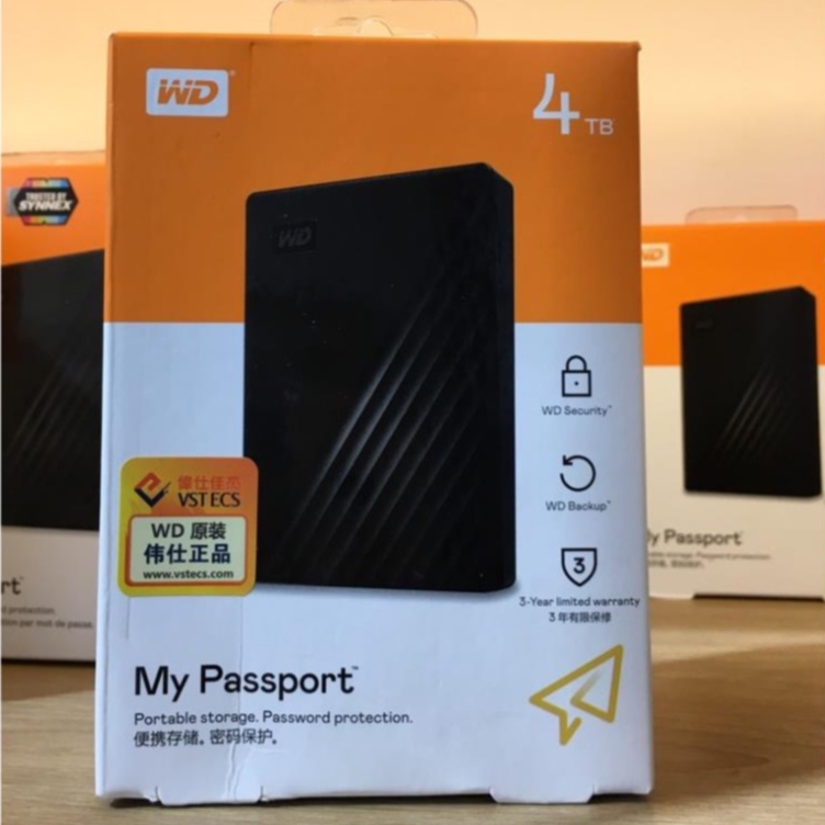 Ổ Cứng HDD Di Động 1TB 2TB 4TB 5TB WD My Passport USB 3.2 Gen 1 - BH 3 Năm
