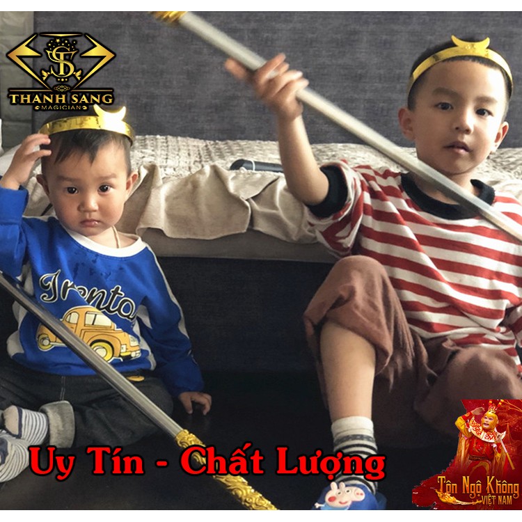 Bộ Đồ Chơi Tôn Ngộ Không Trẻ Em Gậy Như Ý Cao Cấp + Vòng Kim Cô