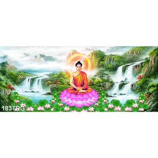 Tranh dán tường 3d phật - tranh dán bàn thờ phật