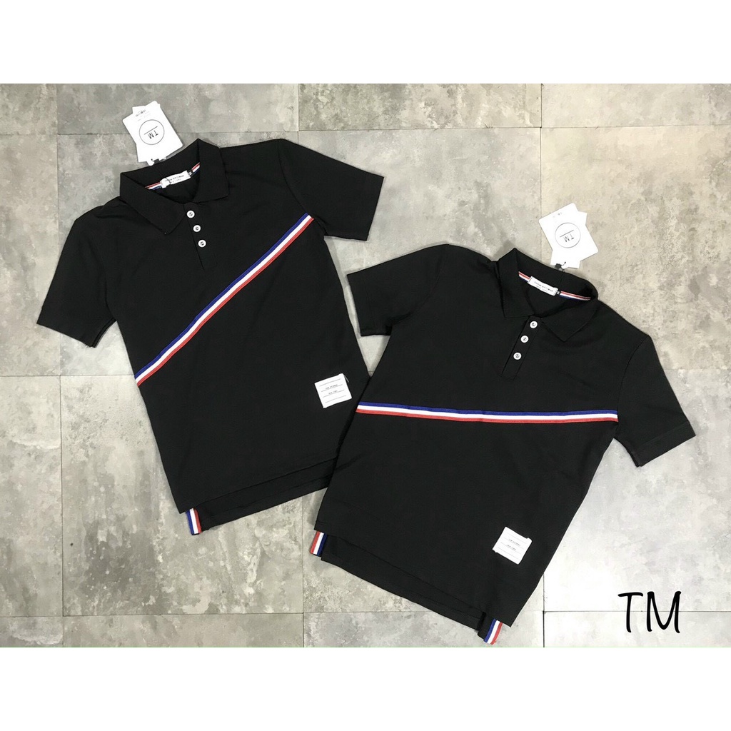 Áo polo nam thể thao sọc chéo PL10 chất cotton cá sấu co giãn 4c-KENT SHOP