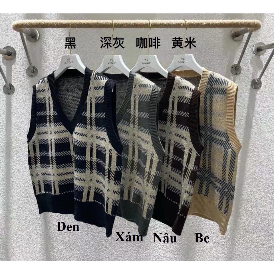Áo Gile (Ghi lê) Len Kẻ