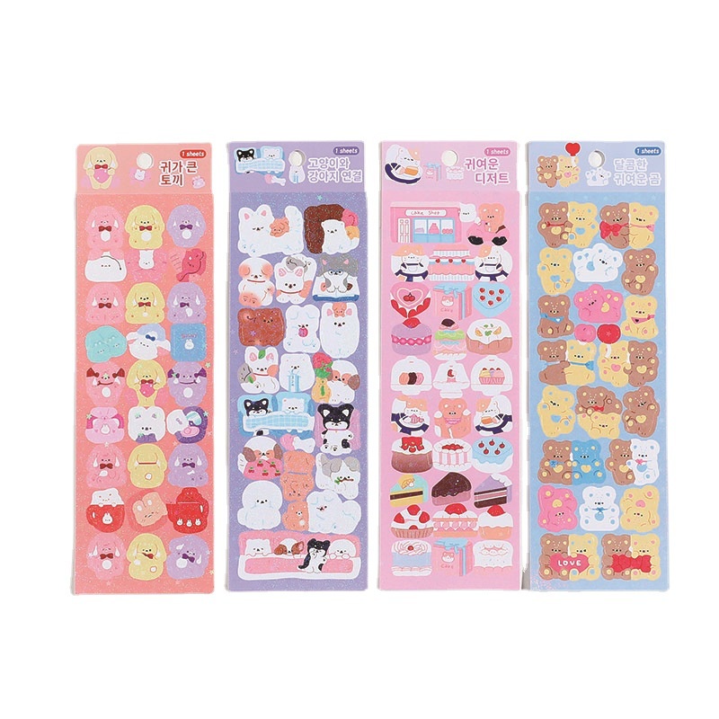 Miếng Dán Trang Trí Chống Thấm Nước Họa Tiết Hoạt Hình Dễ Thương Phong Cách Hàn Quốc