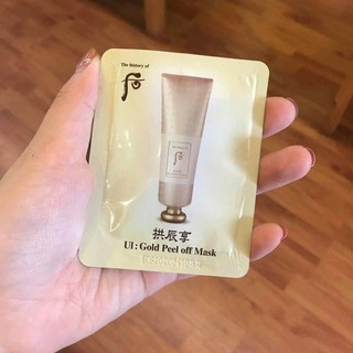 Combo 5 MẶT NẠ VÀNG 24K DẠNG GEL LỘT WHOO UI: GOLD PEEL OFF MASK  Whoo UI