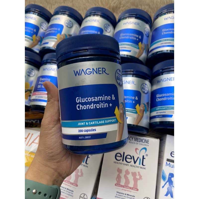 GLUCOSAMIN &amp; CHONDROTIN WAGNER LỌ 200 VIÊN CHÍNH HÃNG ALPEN