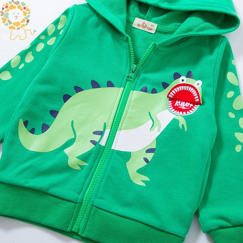 Áo khoác Hoodie cho bé BETOP WELLKIDS áo nỉ có mũ họa tiết đáng yêu chất cotton hàng xuất khẩu 2022