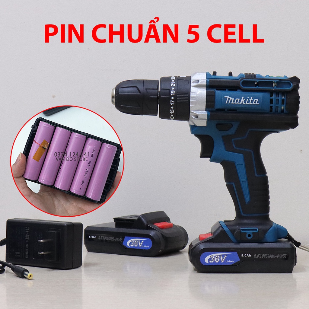 Máy khoan pin, Máy khoan mini Ma.kita, Bos.ch, De.walt 72v có búa, 3 chức năng - Máy bắn vít tặng bộ 24 phụ kiện.