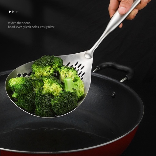 Muỗng Lọc Ráo Nước Nhật Bản Bằng Thép Không Gỉ 304