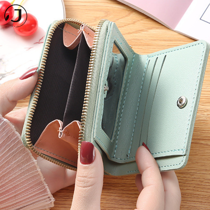 Ví da PU  Cầm Tay Ngắn đẹp mini họa tiết hình hoa cúc thời trang dành Bóp đựng tiền cho nữ | BigBuy360 - bigbuy360.vn