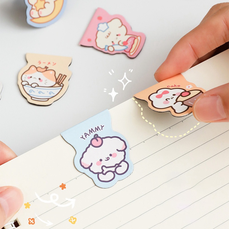 Thẻ Đánh Dấu Sách Từ Tính Họa Tiết Hoạt Hình Dễ Thương