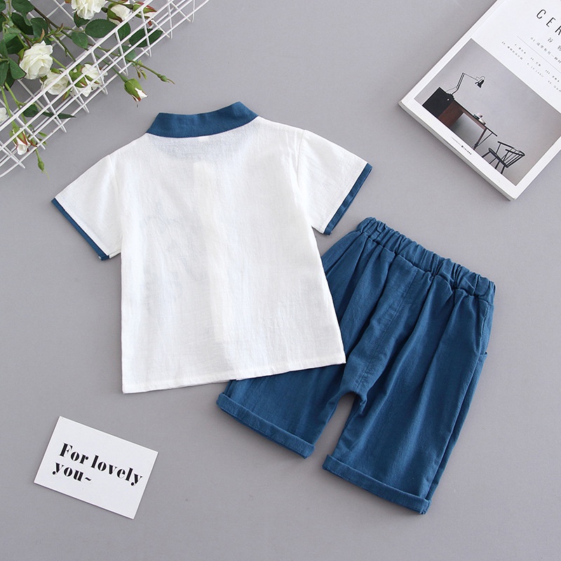 Set quần áo SANITKUN ngắn tay phong cách Trung Hoa cổ điển mừng năm mới cho bé