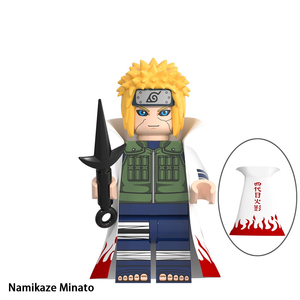 Bộ Lắp Ghép Mô Hình Nhân Vật uchiha sasuke kakashi zetsu lee uchiha madara minato WM6109