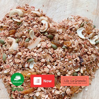 500gr Granola vị Dâu Tây gồm 7 loại hạt và quả mọng , 100% Không đường , không chất bảo quản
