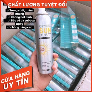 Xịt chống nắng 🌈FREESHIP🌈Xịt chống nắng Crystal Sun Spray 150Ml
