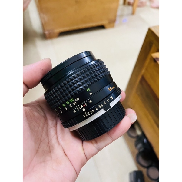Lens Minolta Rokkor MC 50f1.4 ngàm MD  50mm f1.4 dùng cho máy Minolta SRT101 SRT Super XD X700 X500 