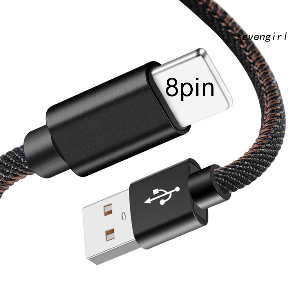 Cáp Sạc Nhanh Sev-2.1A Micro Usb Type C Cho Iphone Android Phone