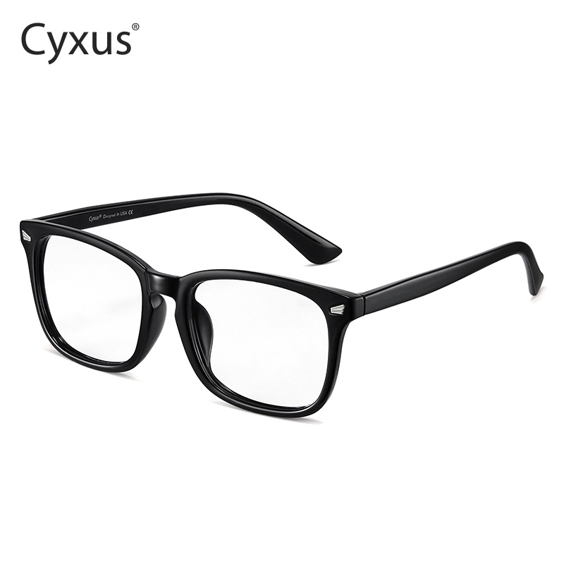 Cyxus Kính chống ánh sáng xanh Kính bảo hộ chống lọc ánh sáng xanh Kính máy tính kính thời trang có gọng kim loại cho nam và nữ 8082