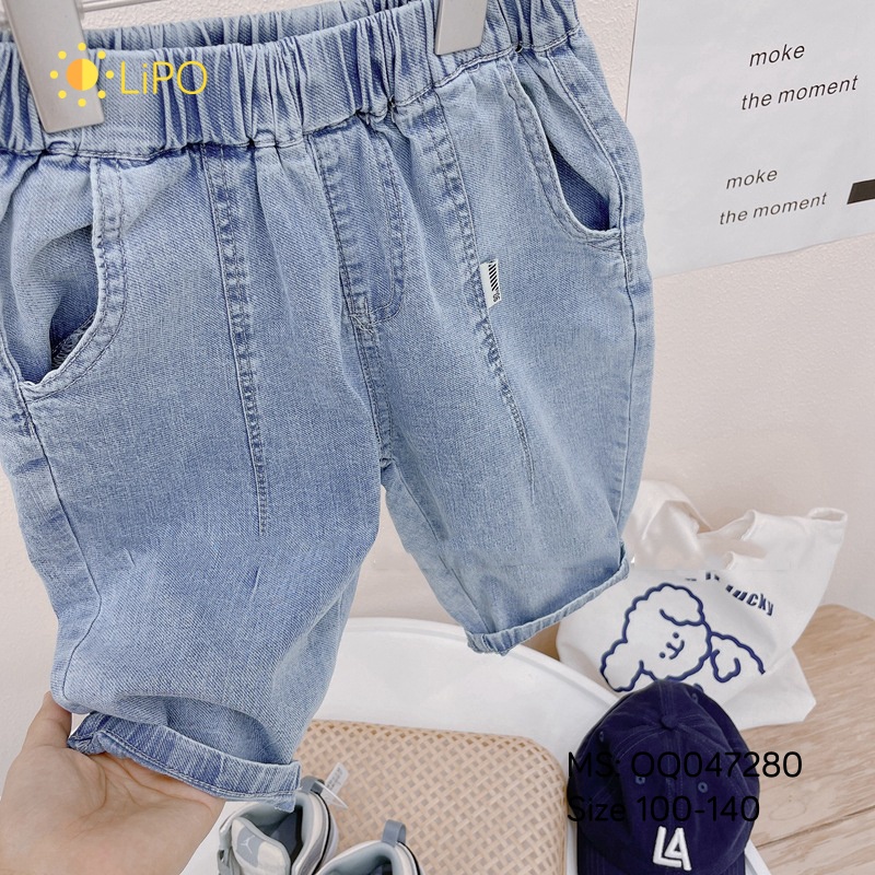 Quần jeans lửng cho bé trai OQ047