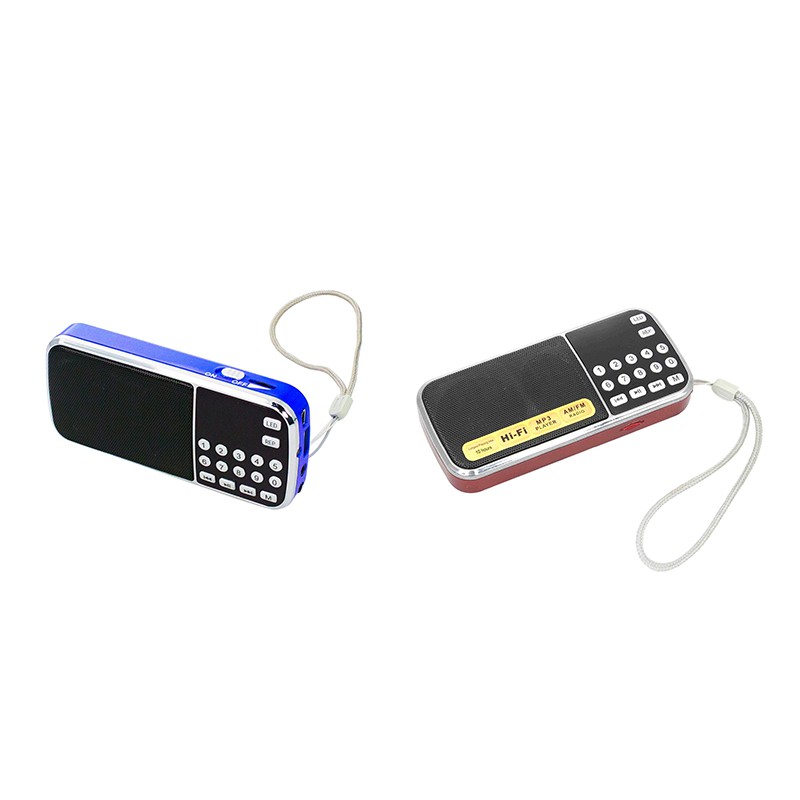 Máy Nghe Nhạc Mp3 Mini L-088 Hỗ Trợ Tf / Sd / Usb (Đen + Xanh Dương)