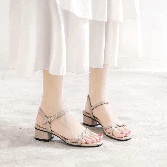 Sandal quai đan 3 phân dây mảnh thời trang công sở Dorae
