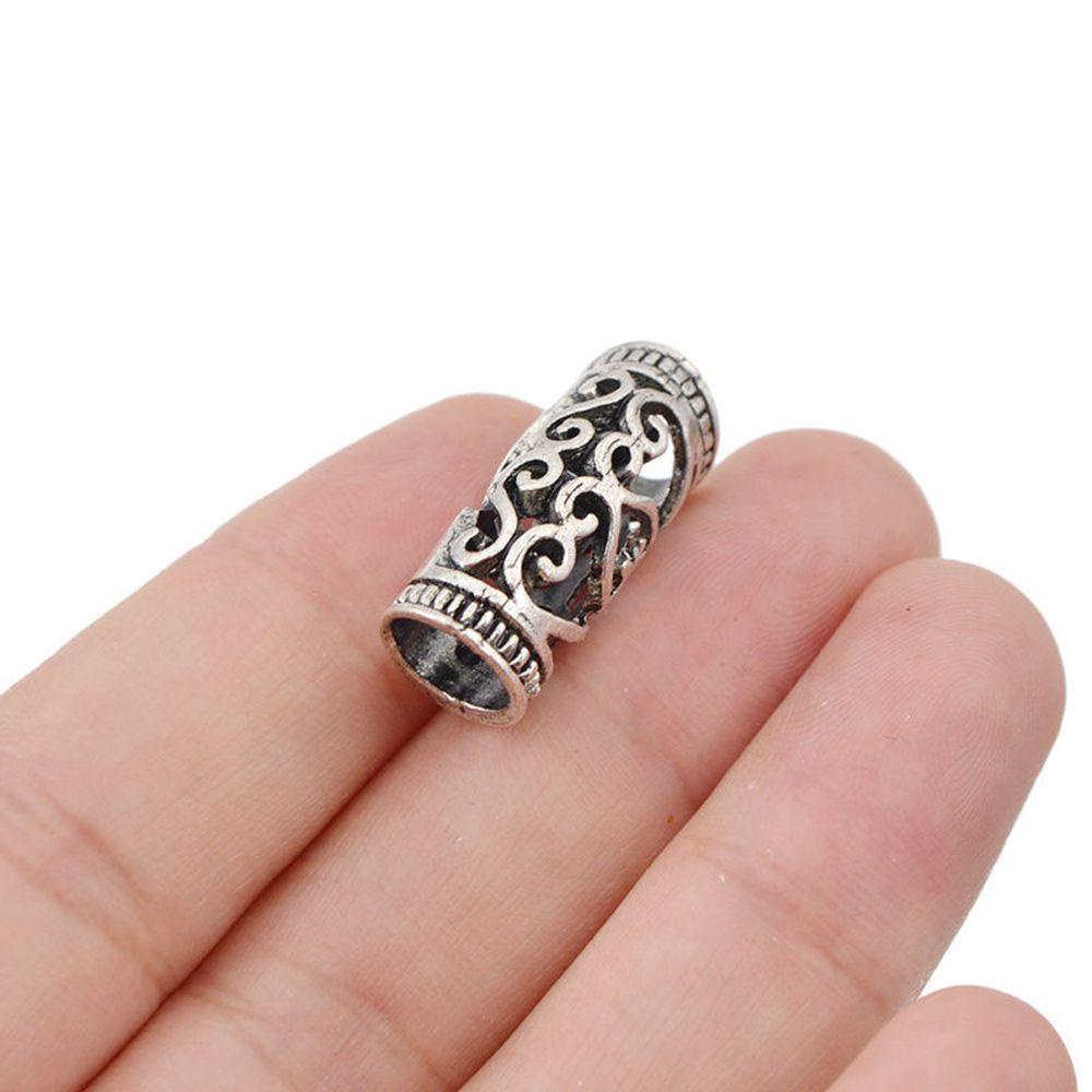 DARON Kẹp Tóc Tết Bím Bằng Hợp Kim Bạc 7mm