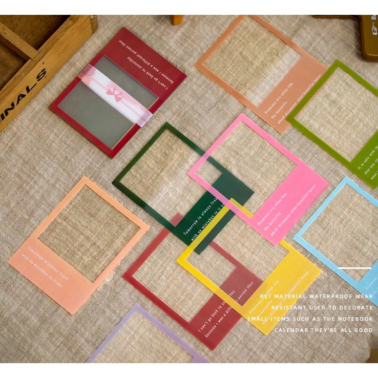 STICKER KHUNG ẢNH POLAROID TRANG TRÍ SCRAPBOOK/PLANNER