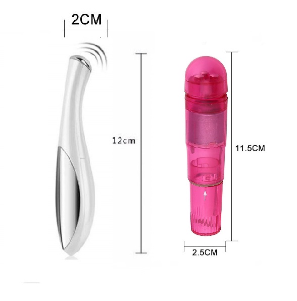 Combo 02 Máy Mát xa rung cảm ứng rung khi chạm da nhỏ gọn cầm tay mini tặng kèm máy massage rung B74B75B76