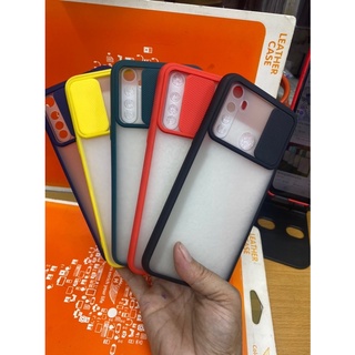 Ốp Realme 5/5i/C3 lưng nhám viền màu bảo vệ Camera