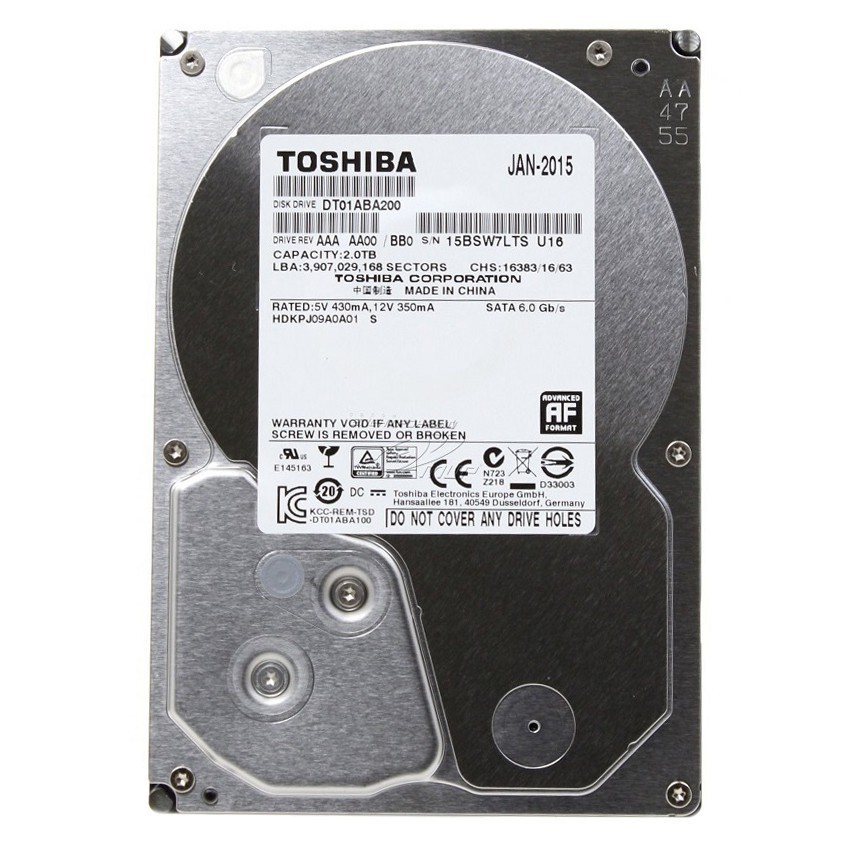 [Giá Siêu Rẻ]Ổ cứng chuyên dụng cho camera TOSHIBA AV 1TB, 2TB, 3TB, 4TB Chính hãng BT 36 tháng