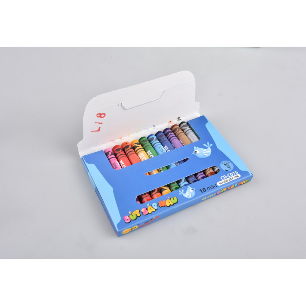 Bút sáp 10 màu không độc hại TL