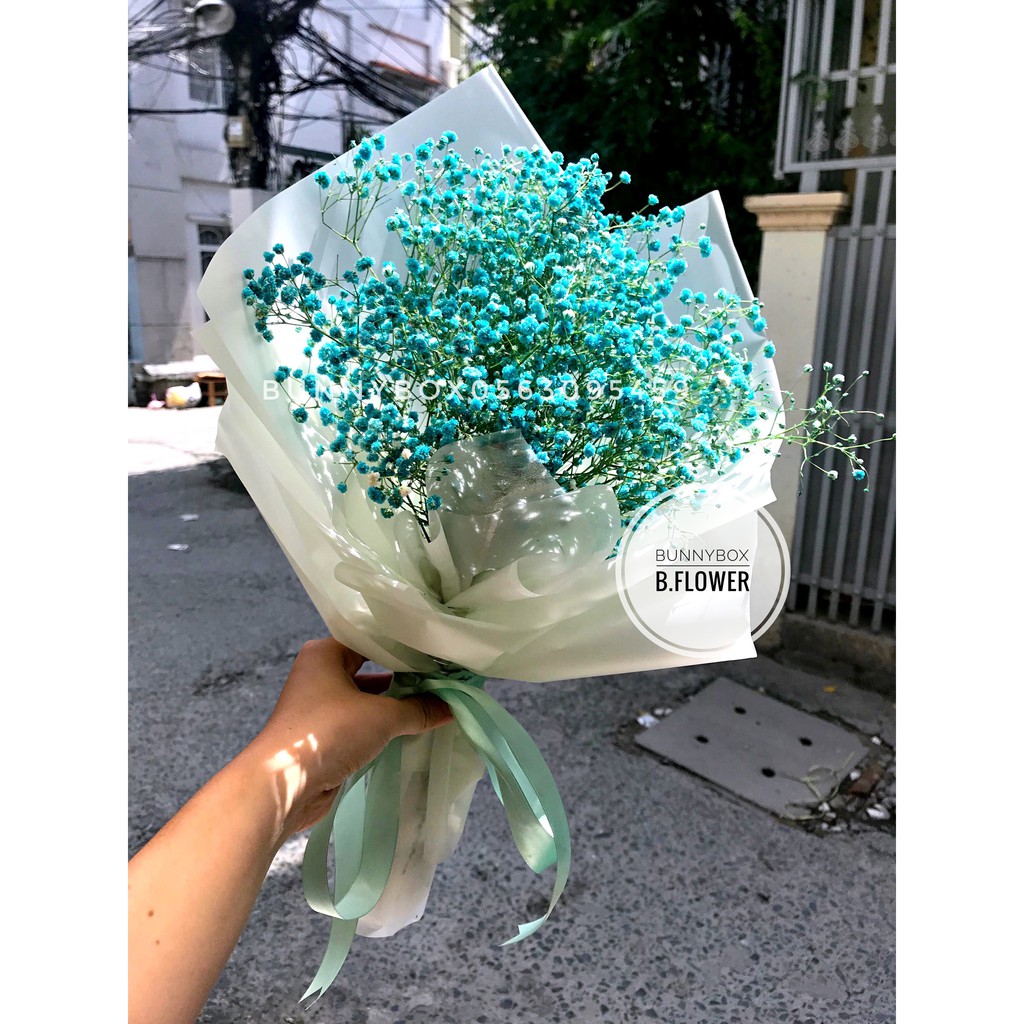 Bó Hoa BaBy Xanh-Ý Nghĩa sự tin tưởng tuyệt đối