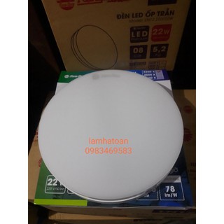Đèn ốp trần led ln12 220/22w rạng đông