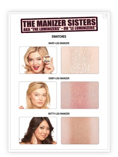 Set 3 highlight THE BALM MANIZER SISTERS