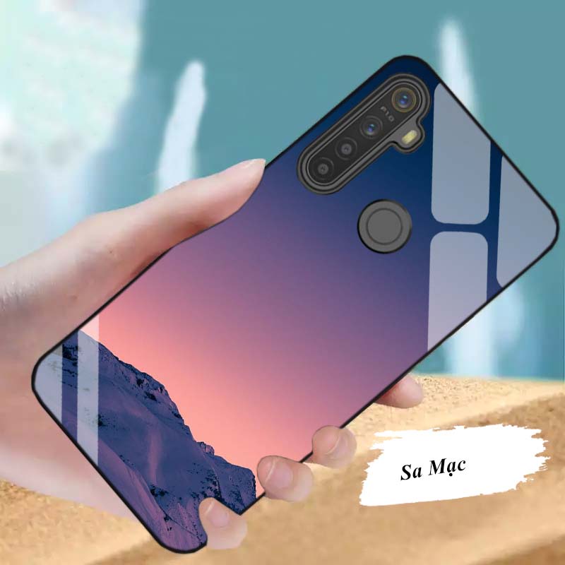 Ốp Lưng Realme Q, 5, 5i, 5 Pro  Mặt kính cường lực Cao Cấp, Sang Trọng thiết kế Độc Quyền