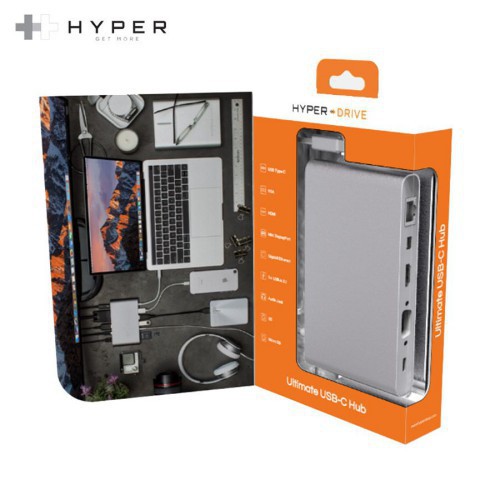 Cổng chuyển HyperDrive Ultimate 11Port USB-C Hub cho macbook, PC &amp; Devices - GN30 - Phân phối chính hãng