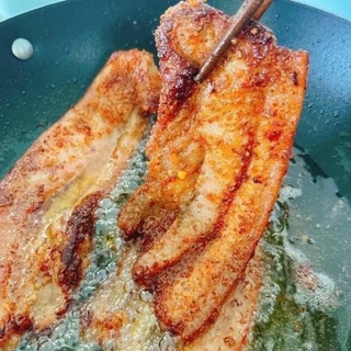 Ba rọi ướp xả 1 nắng khay 500gr