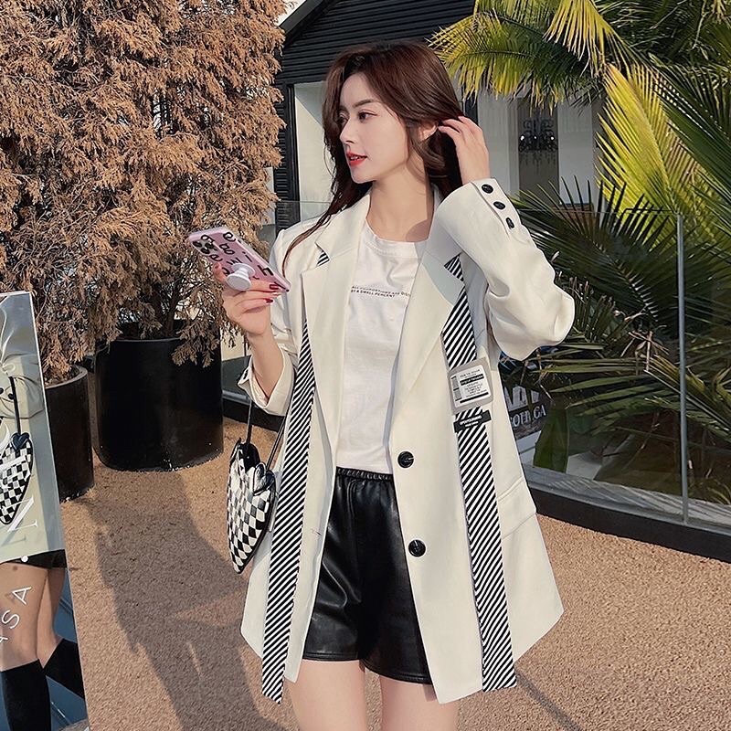 Áo Khoác Blazer Nữ Dáng Suông Phong Cách Hàn Quốc Mẫu Mới Mã RB025