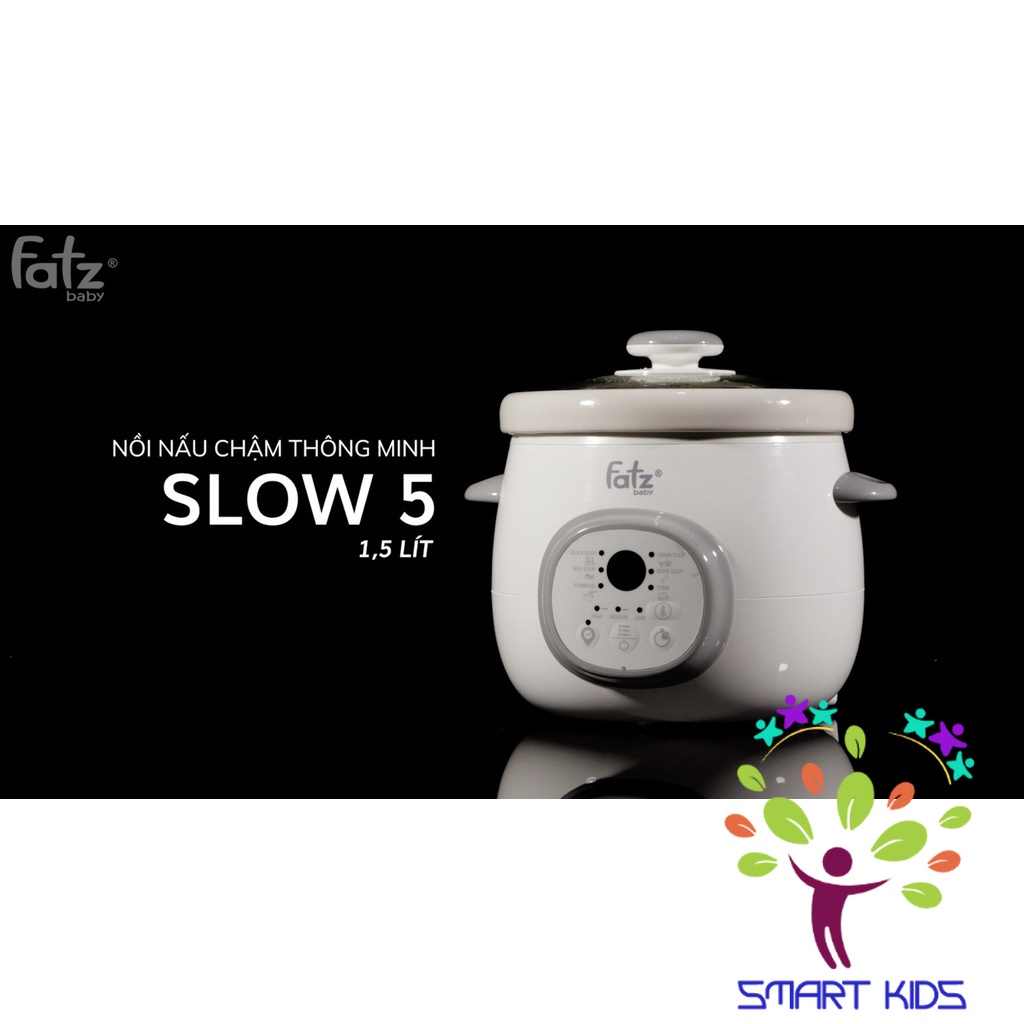 NỒI NẤU CHẬM THÔNG MINH HẸN GỜ 1.5L FATZ BABY - SLOW 5 - FB9115ZT